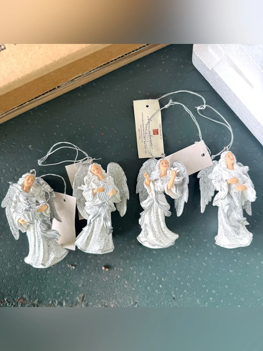 New Home Interiors Set of 4 Angel Ornaments